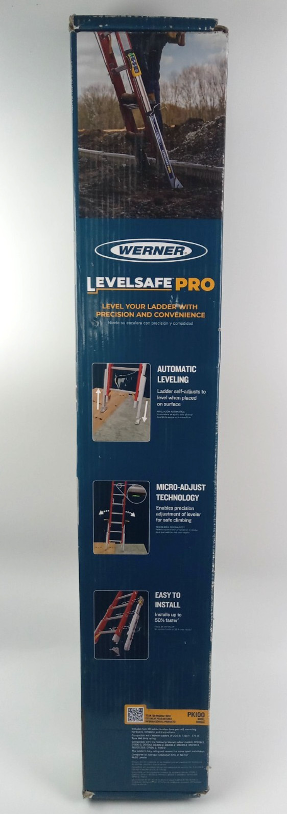 Werner Level Safe Pro Automatic Leveling Accessory for Extension Ladders PK100
