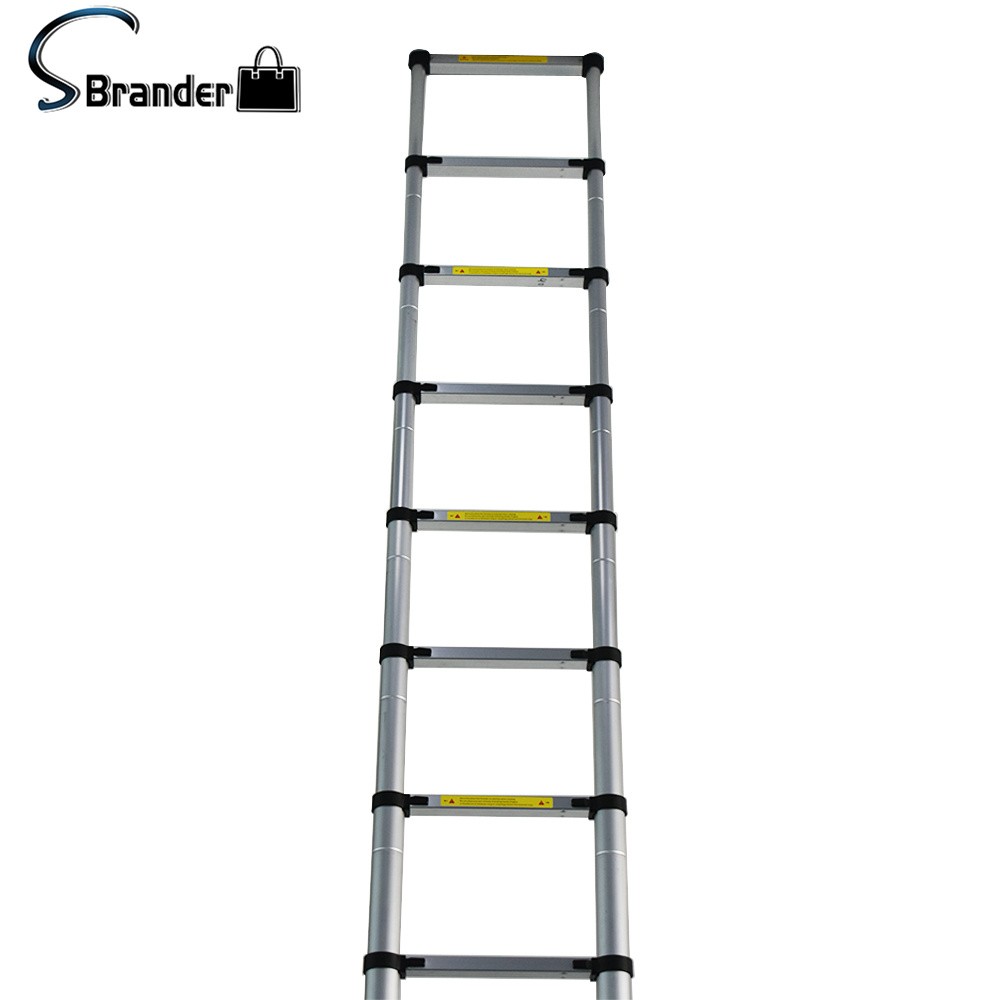 12.5 Feet Aluminum Telescopic Ladder 330 Lbs Multi Purpose Extension Ladder