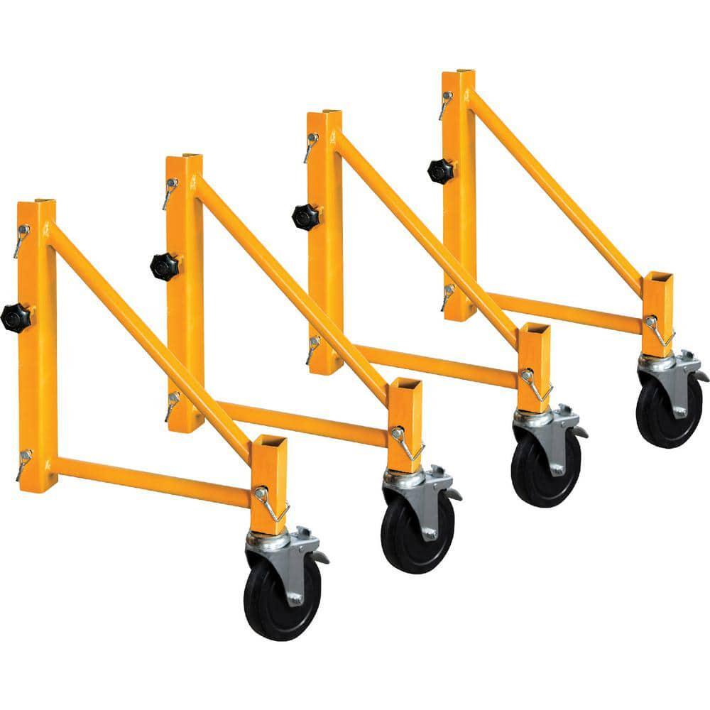 Scaffold Outriggers 14 in. Caster Wheels Compatible Metaltech Baker 4-Pack