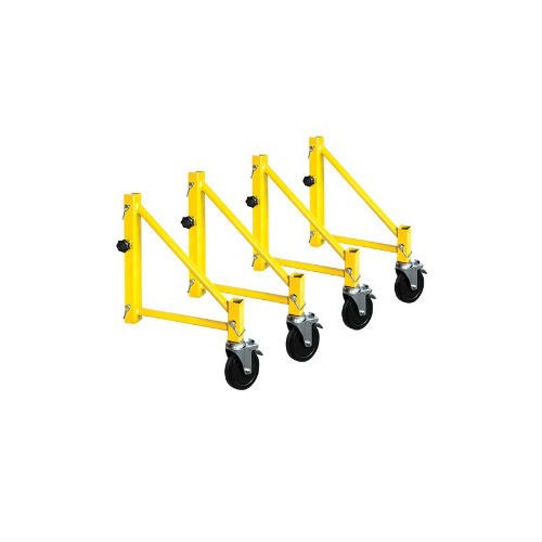 Metal Tech I-CISO4PY 14in Outrigger Set of 4 w Casters Jobsite Series