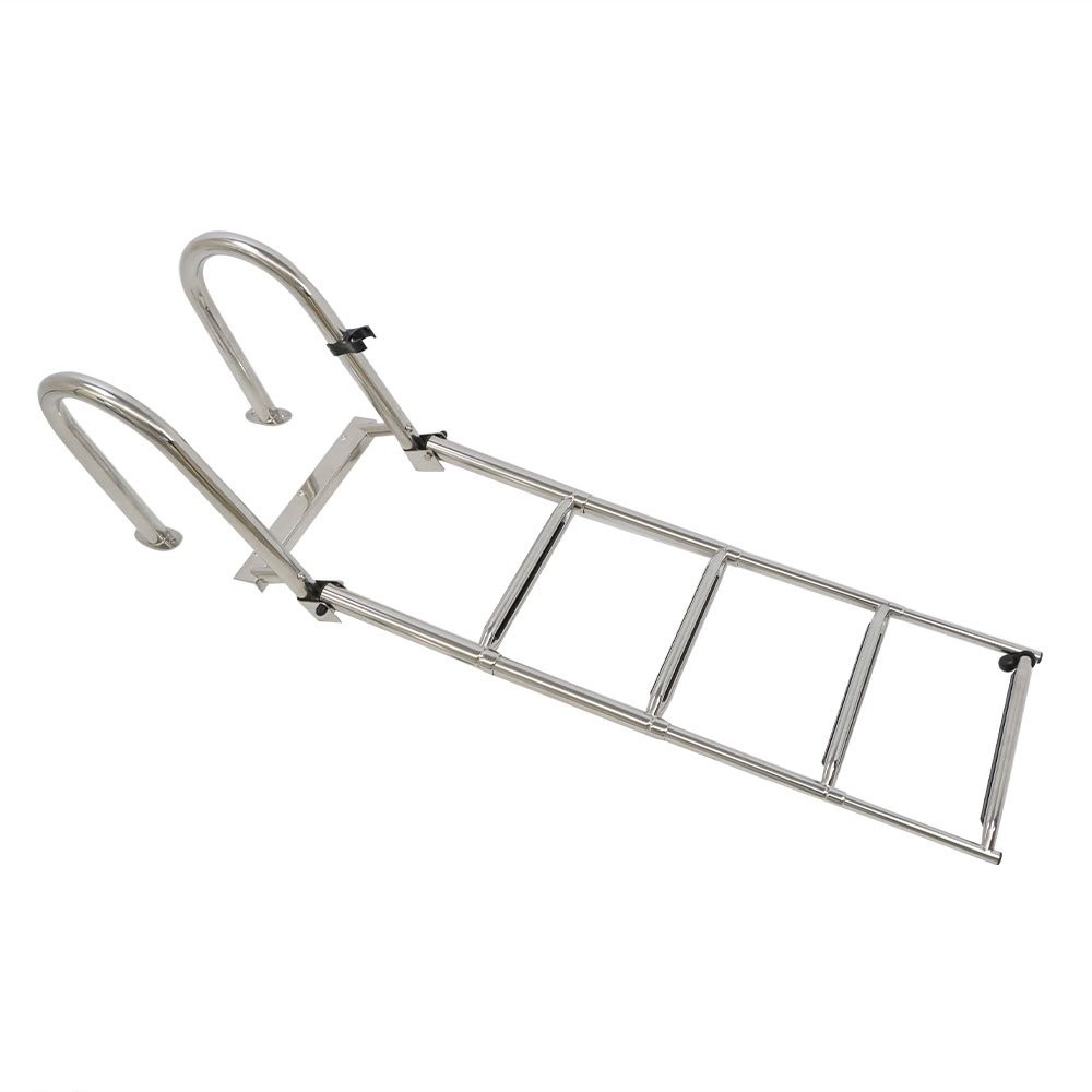2/3/4/5 Step Boat Ladder Stainless Steel Telescoping Folding Dock Ladder