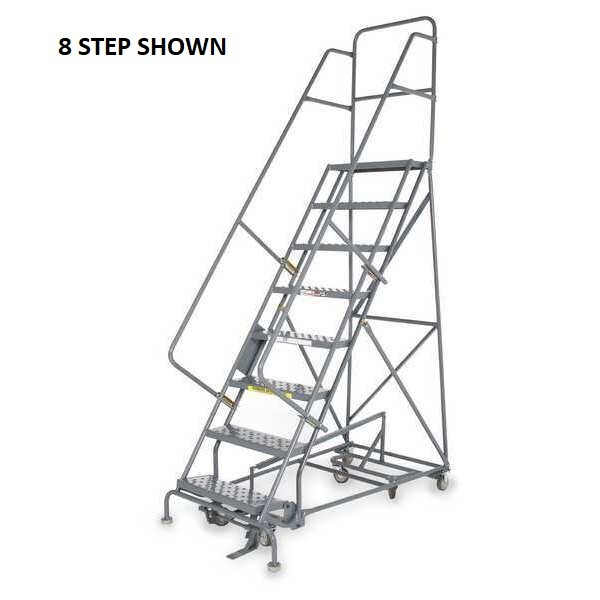NEW Tri-Arc 136in H Steel All Direction Ladder-10 Step Perforated-450lb Load Cap