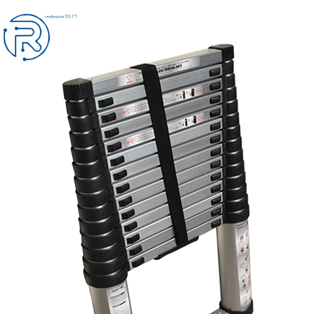 14.5 Feet Aluminum Step Ladder Telescoping Extension Multi Purpose Ladder