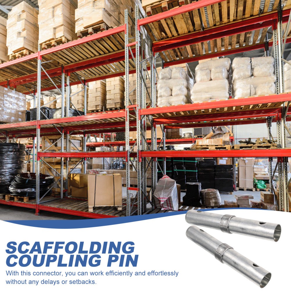 2Pcs Iron Spring Retainer Pins for Scaffolding Silver Color Durable and