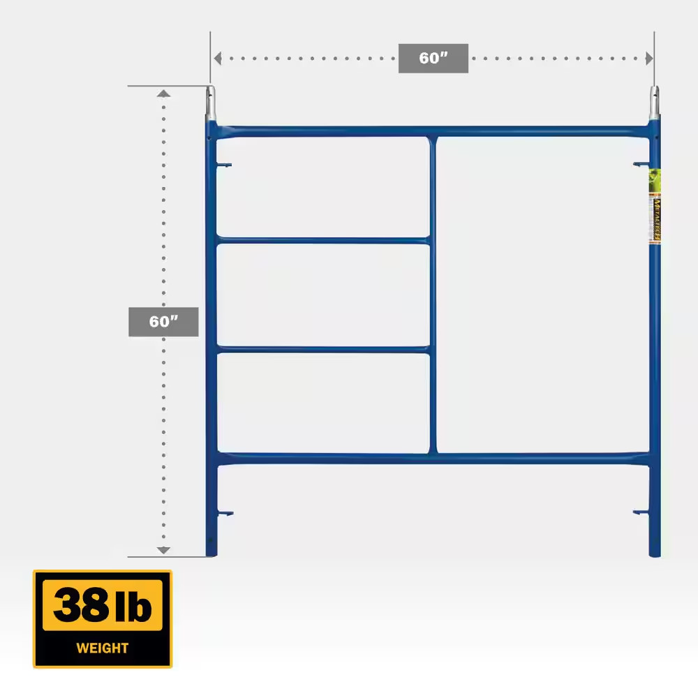 5 Ft. X 5 Ft. Blue Standard Mason Scaffold Frame