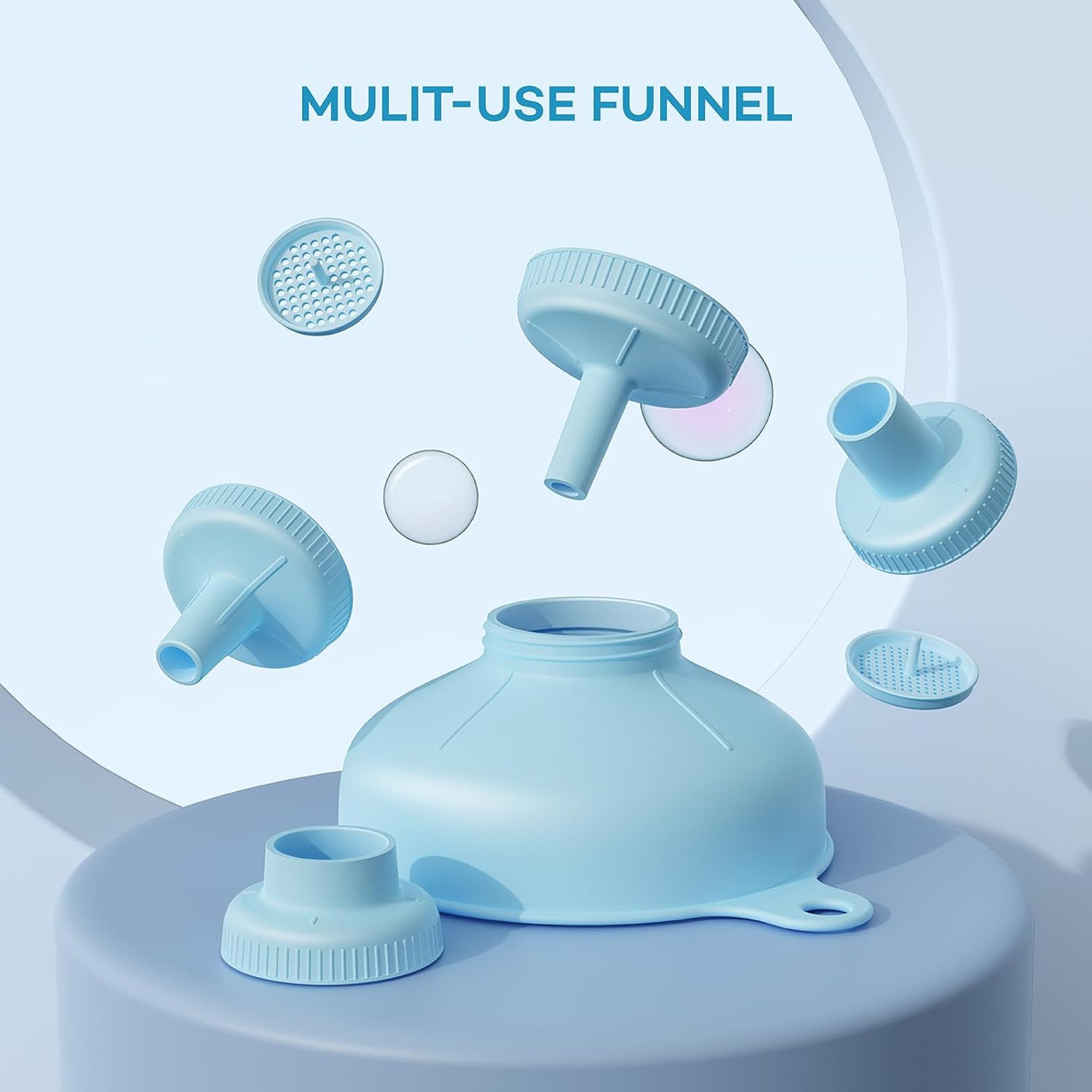 Wide Mouth Versatile Funnel, Canning Funnels for Kitchen Use, Food Grade Plastic
