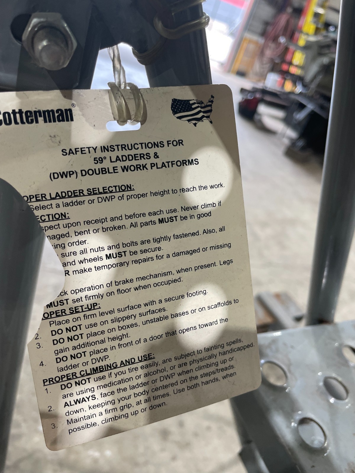 Cotterman 11 Step Mobile Ladder