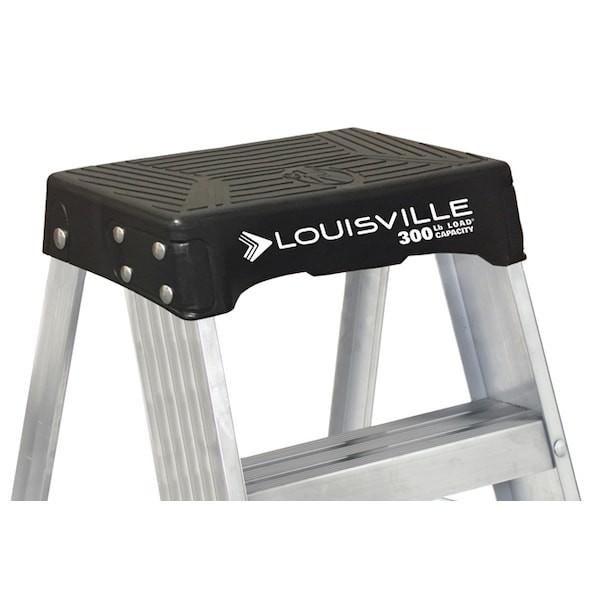Louisville As3002 Step Stand, 2 Steps, 300 Lb Load Capacity, 24 In Overall