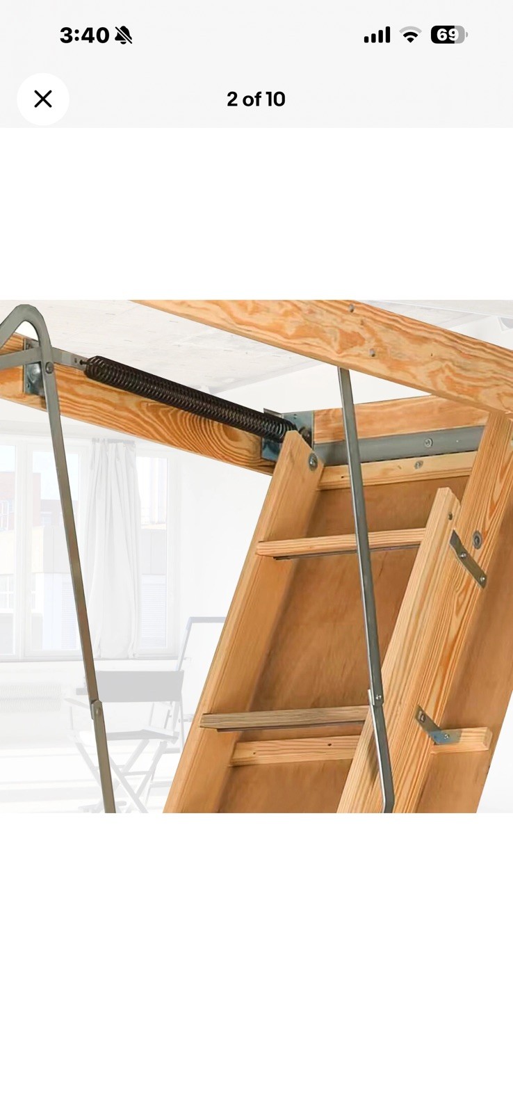 Pair Attic Ladder Spreader Hinge Arms Fits for MFG After 2010 Werner Series 55-2