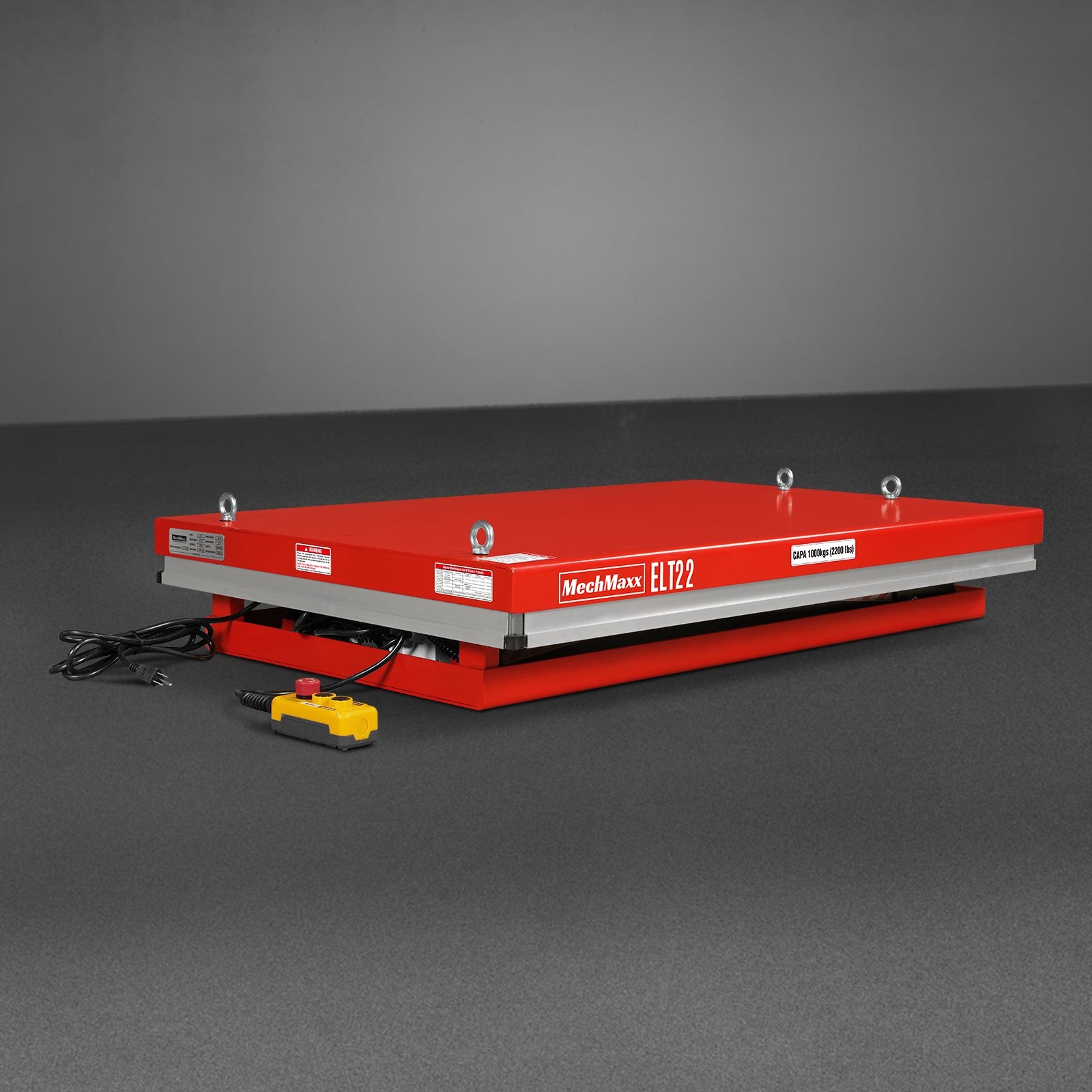 MechMaxx 2200lb Capacity Electric Hydraulic Lift Table 51.2×32.3 Platform,ELT22