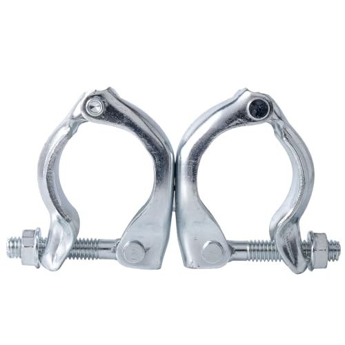 Scaffolding Couplers 8 Pack – Swivel Clamps for 1.65-1.9″ OD Tubes, Heavy Duty