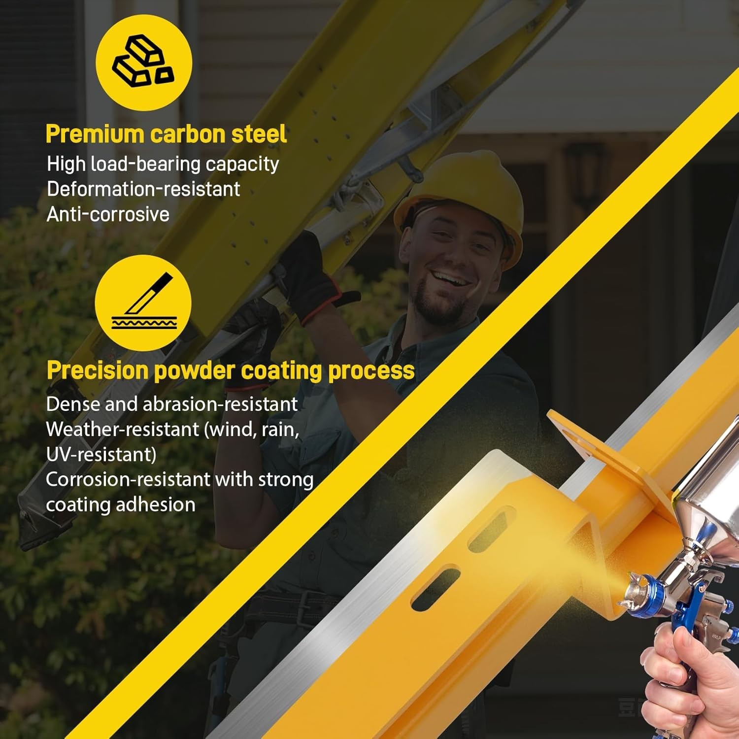 Safety Post | Roof Top Safety Hatch Safety Post with S65082 Roof Hatches Ladder