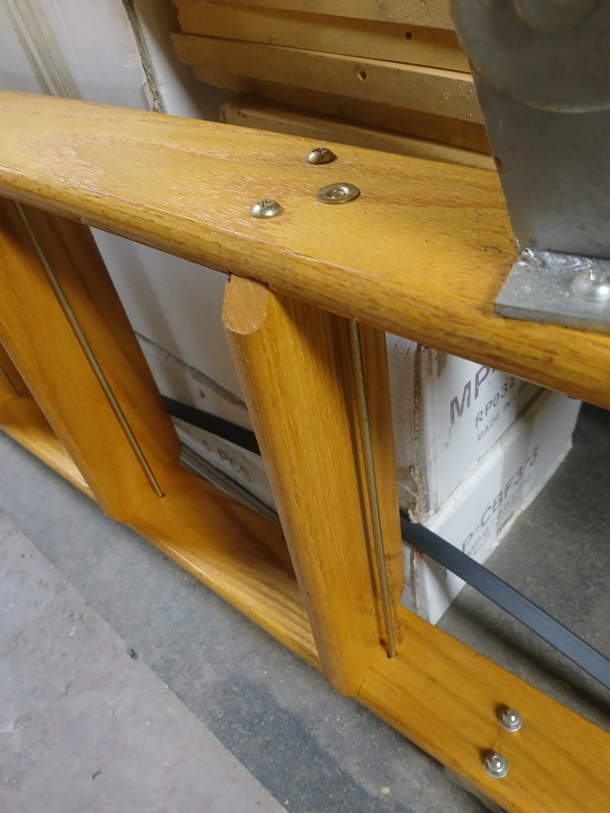 Putnam ROLLING Solid Wood Warehouse/Library LADDER