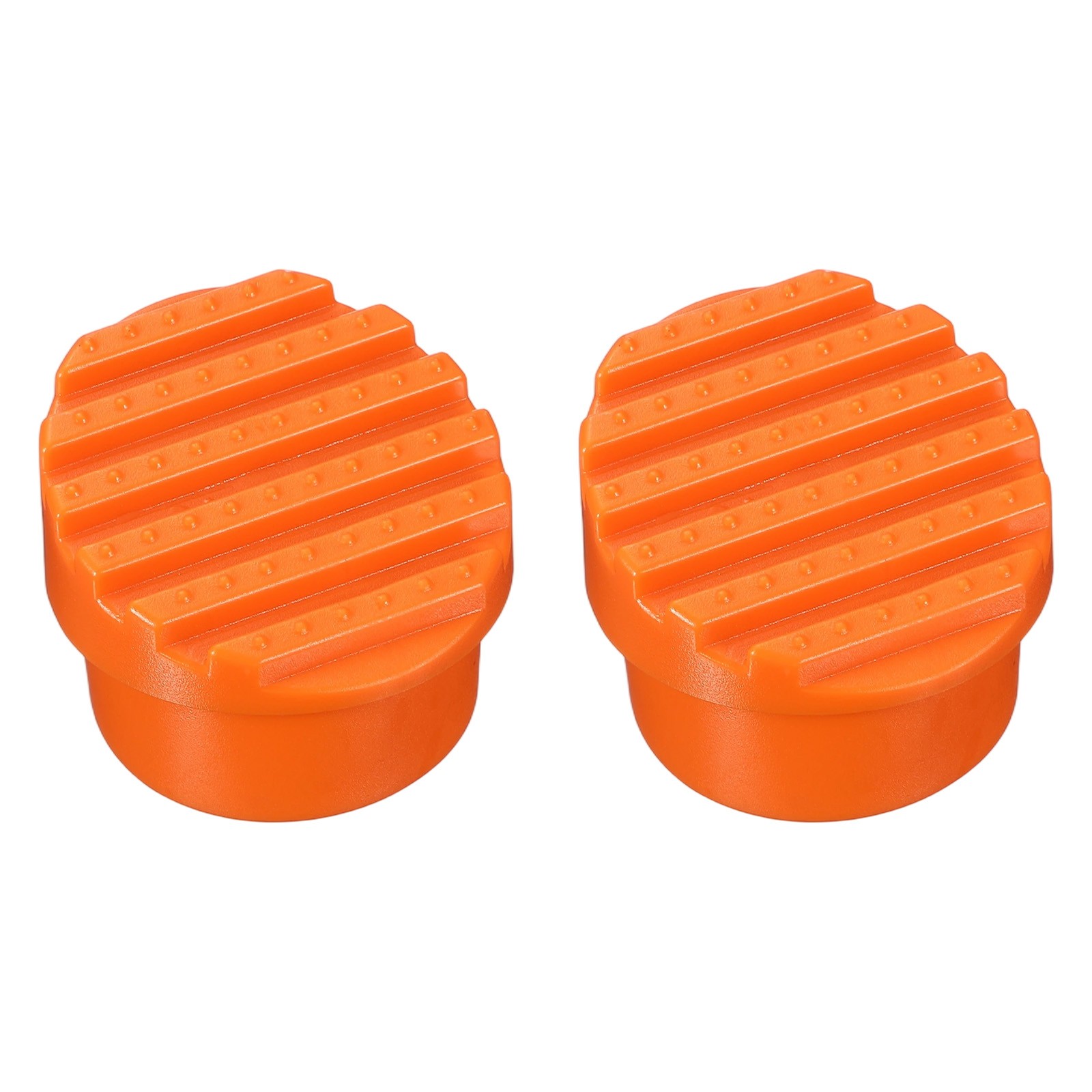 Ladder Non Slip Feet Mat (47mm ID) (2Pcs), Rubber Round Step Ladder Foot, Orange