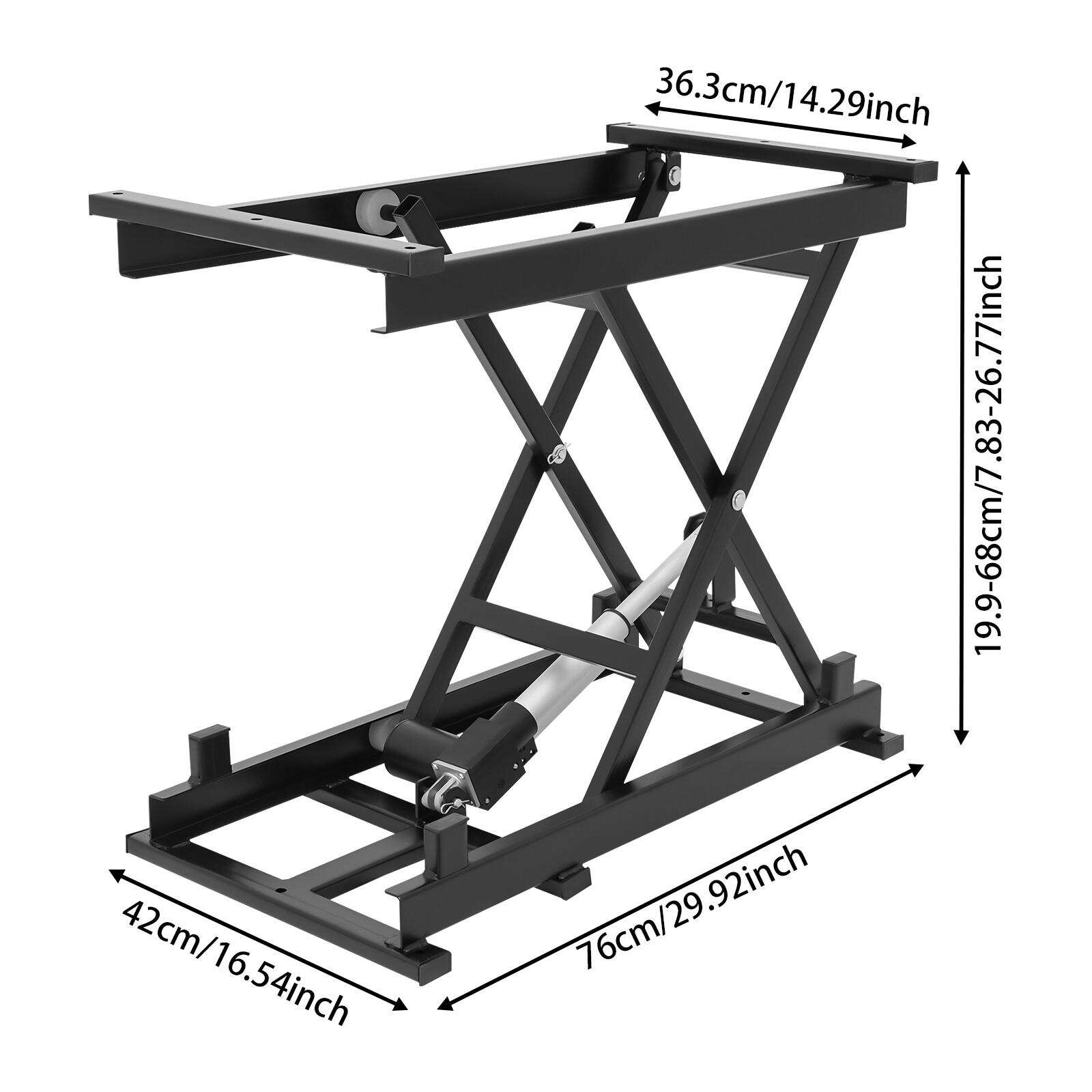 Electric Scissor Lift Table Material Handling Transportation Lift Platform 350lb