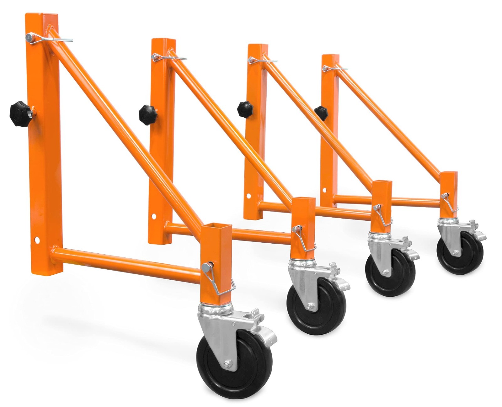 Heavy-Duty Scaffold Outriggers with 5-Inch Locking Casters – 4 Pack for Stabilit
