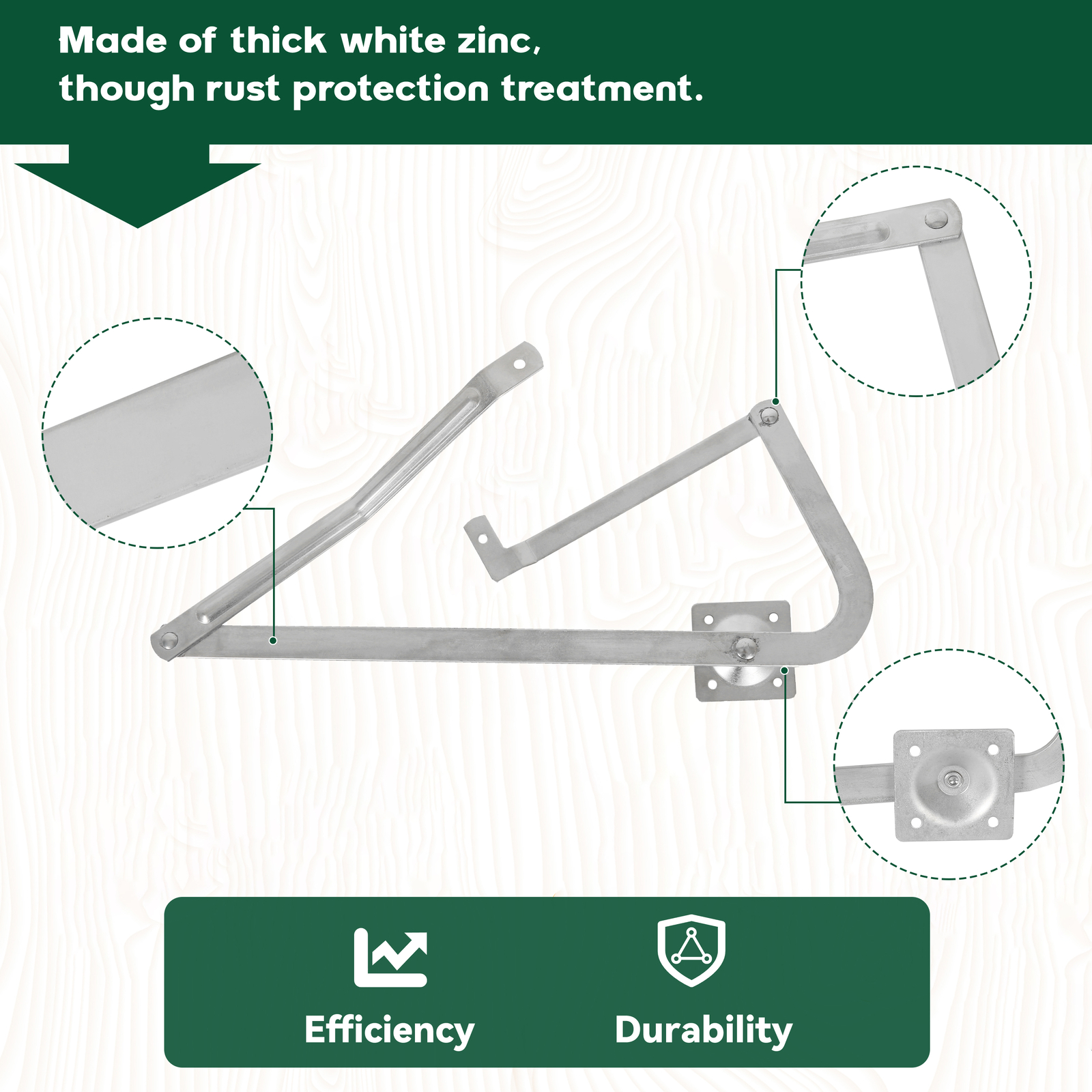 Pair Attic Ladder Spreader Hinge Arms FOR MFG after 2010 Werner Series 55-2