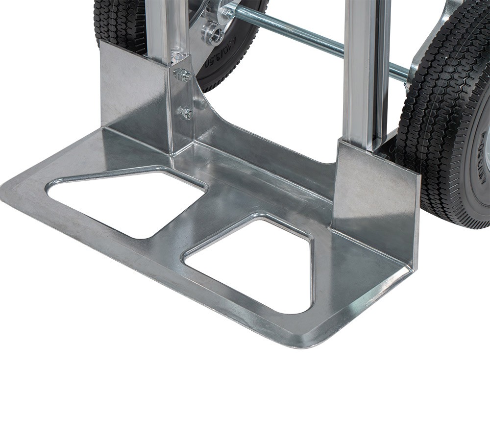 2Pk Aluminum Hand Truck Dolly w/ Dual Handle and 10″ Caster Wheels – 600lbs
