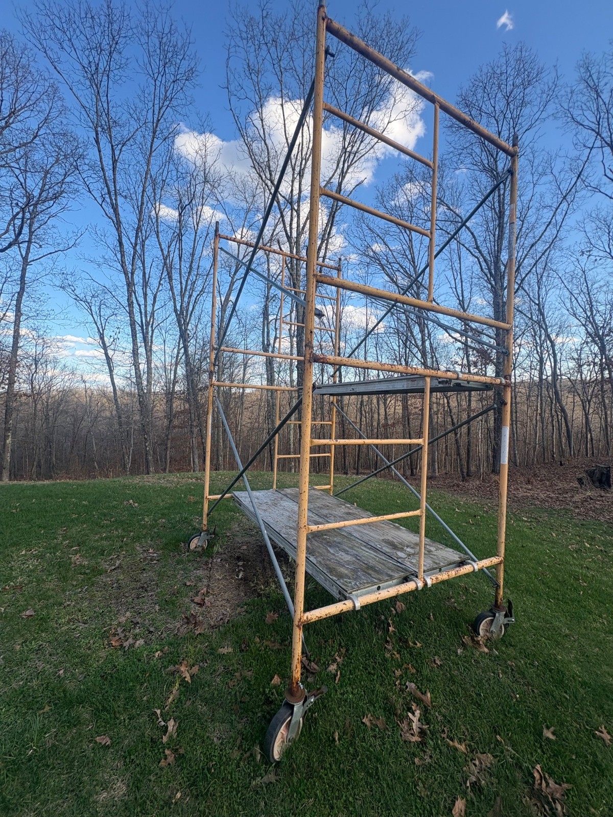 Used Biljax 2 tier tower scaffolding tower