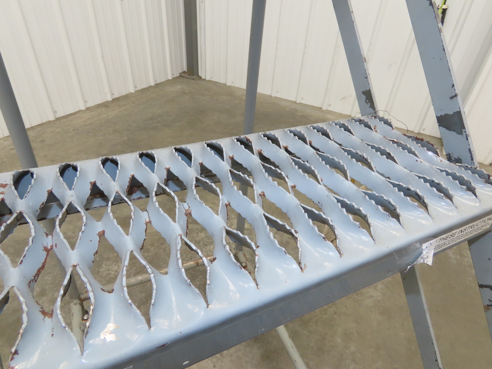 Cotterman 1204R Rolling Ladder Narrow Aisle 4 Step 12″ Platform 40″ Top Step