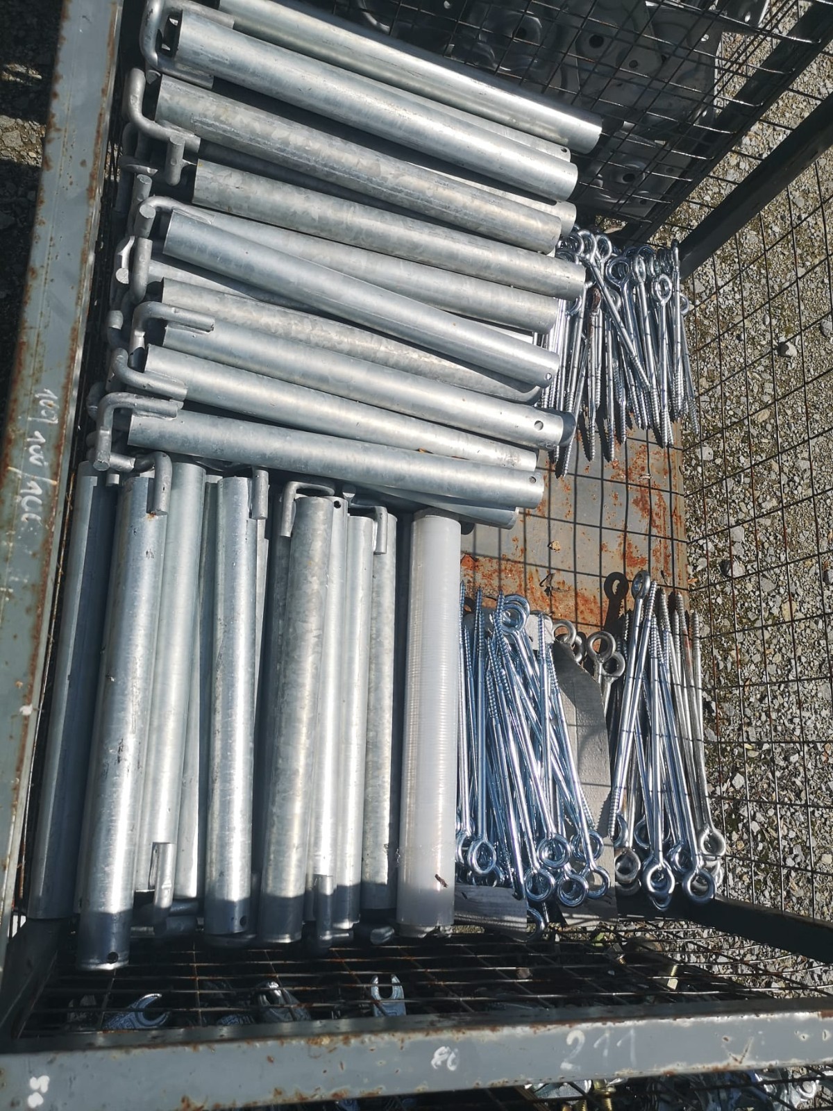 Steel scaffolding for facade 130 m2 wooden floor 2.5 m scaff 74 new & free sh…