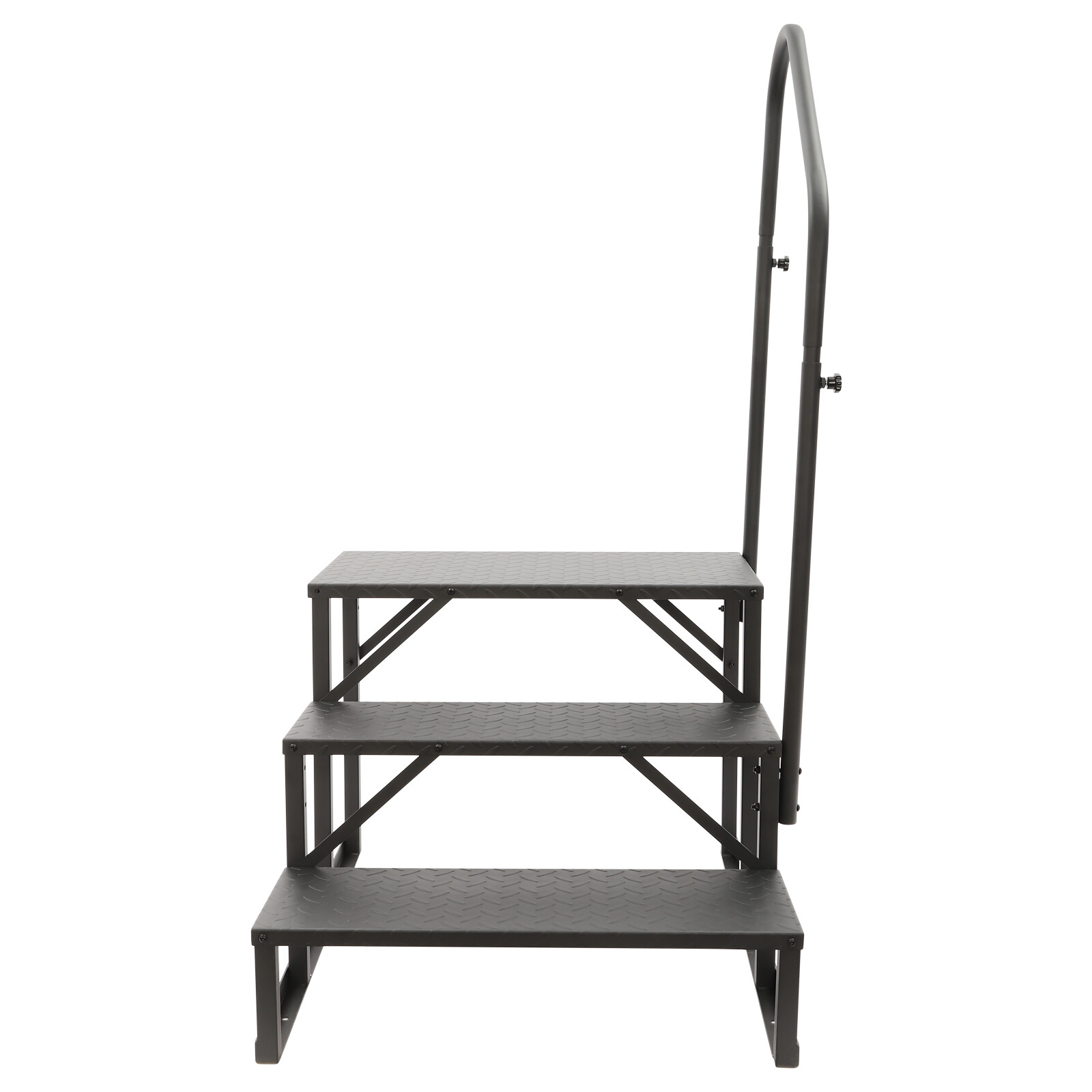 Portable Step Ladder W/ Handrails Swimming Pool Ladder Above Ground Home Decor