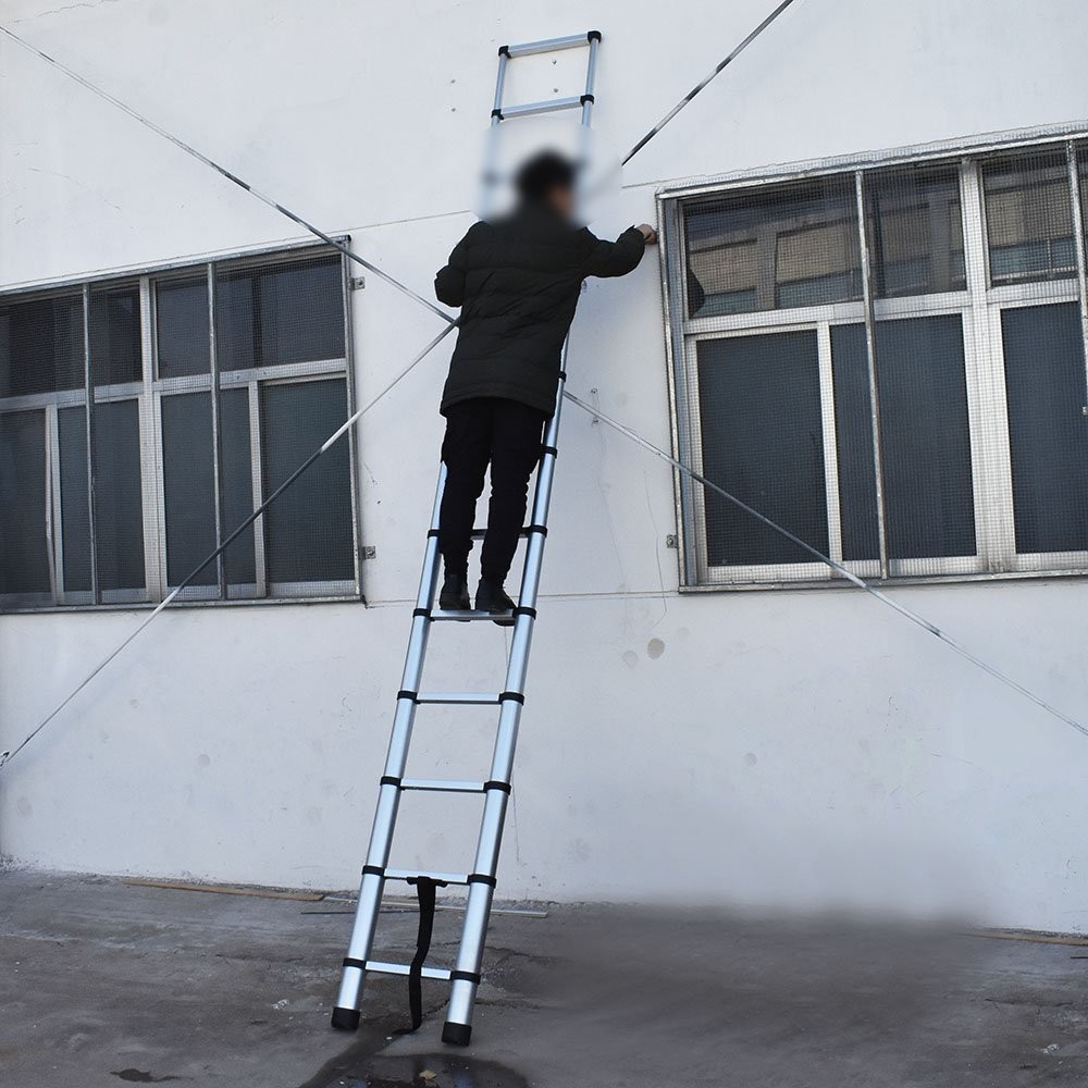 Sturdy Multi Purpose Stainless Telescopic Ladder Folding Extension Step Non-Slip