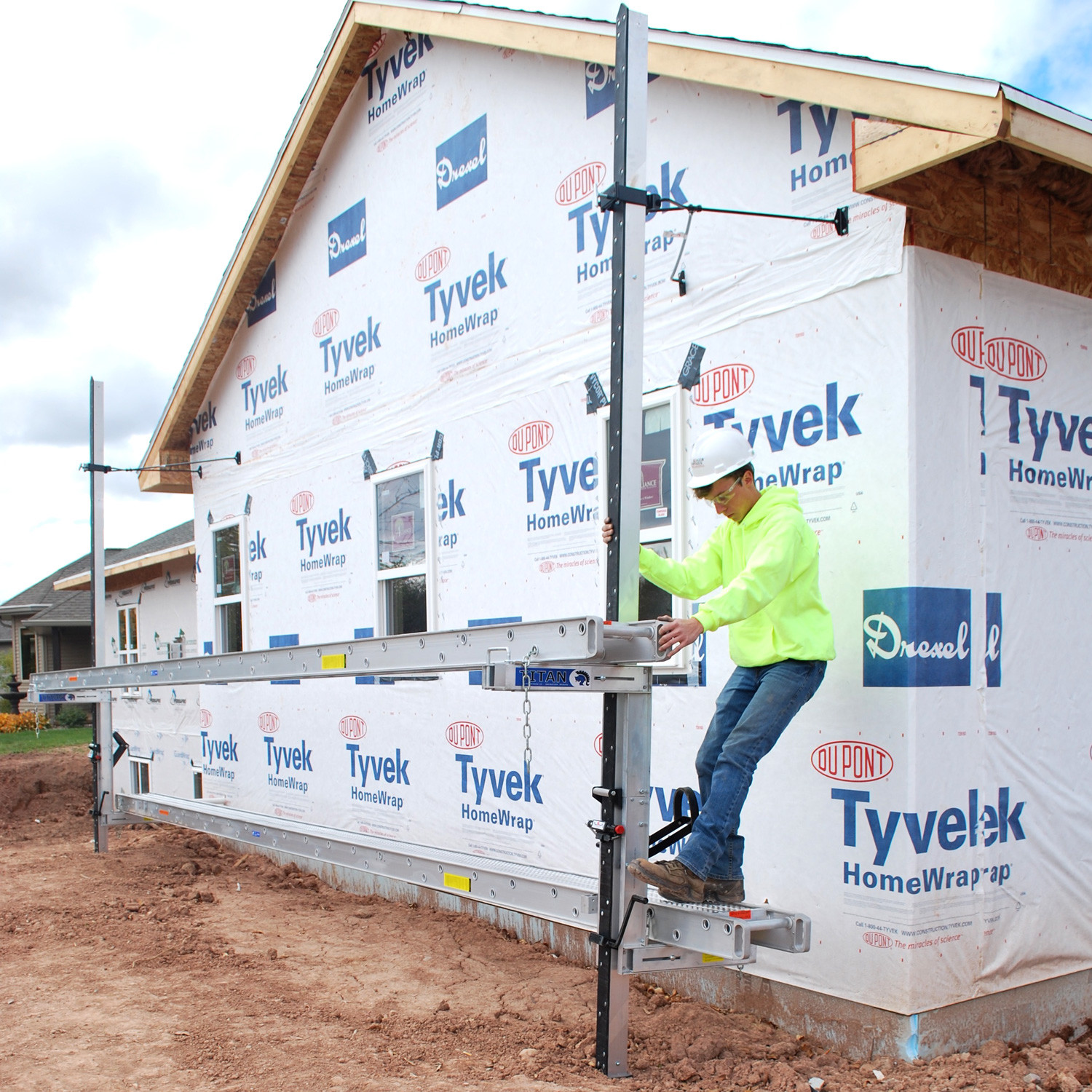 12″ x 16′ Stage • Aluminum Plank • 2 Man 500 lbs. Cap. • Aluminum Scaffold Plank