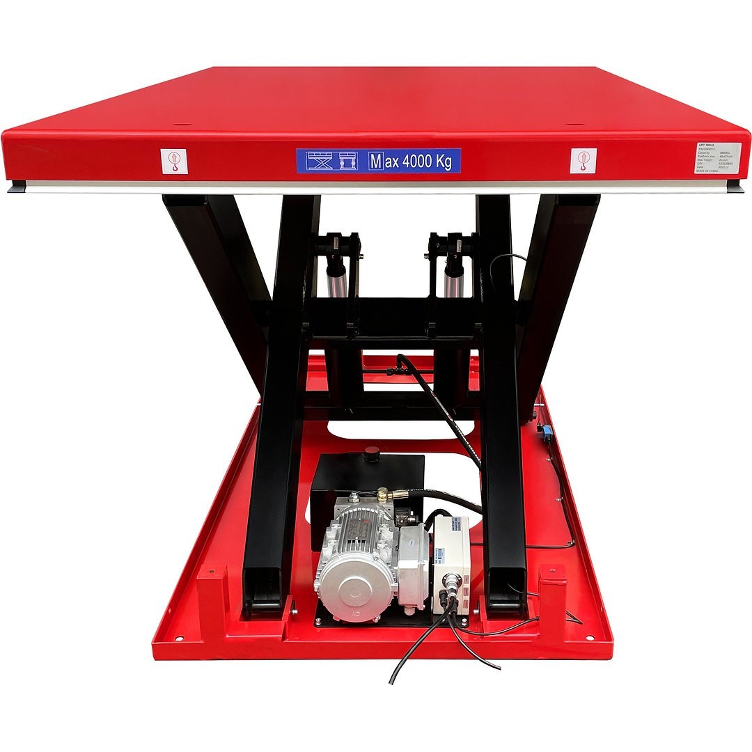 Electric Hydraulic Scissor Lift Table With Foot Pedal, 8,800 lb., 67″ x 47-1/4″