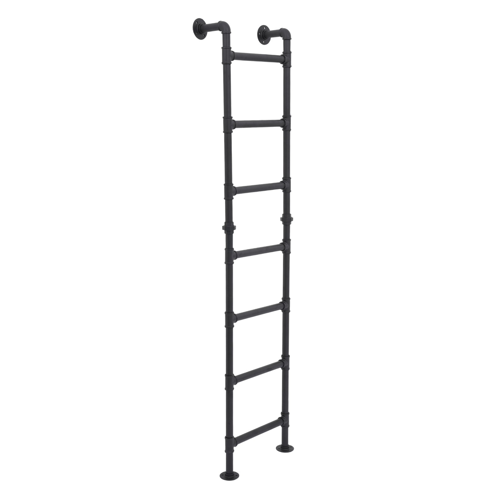 Bunk Bed Ladder 7-Step Ladder High Loft Attic Step Ladders Black Load 200KG