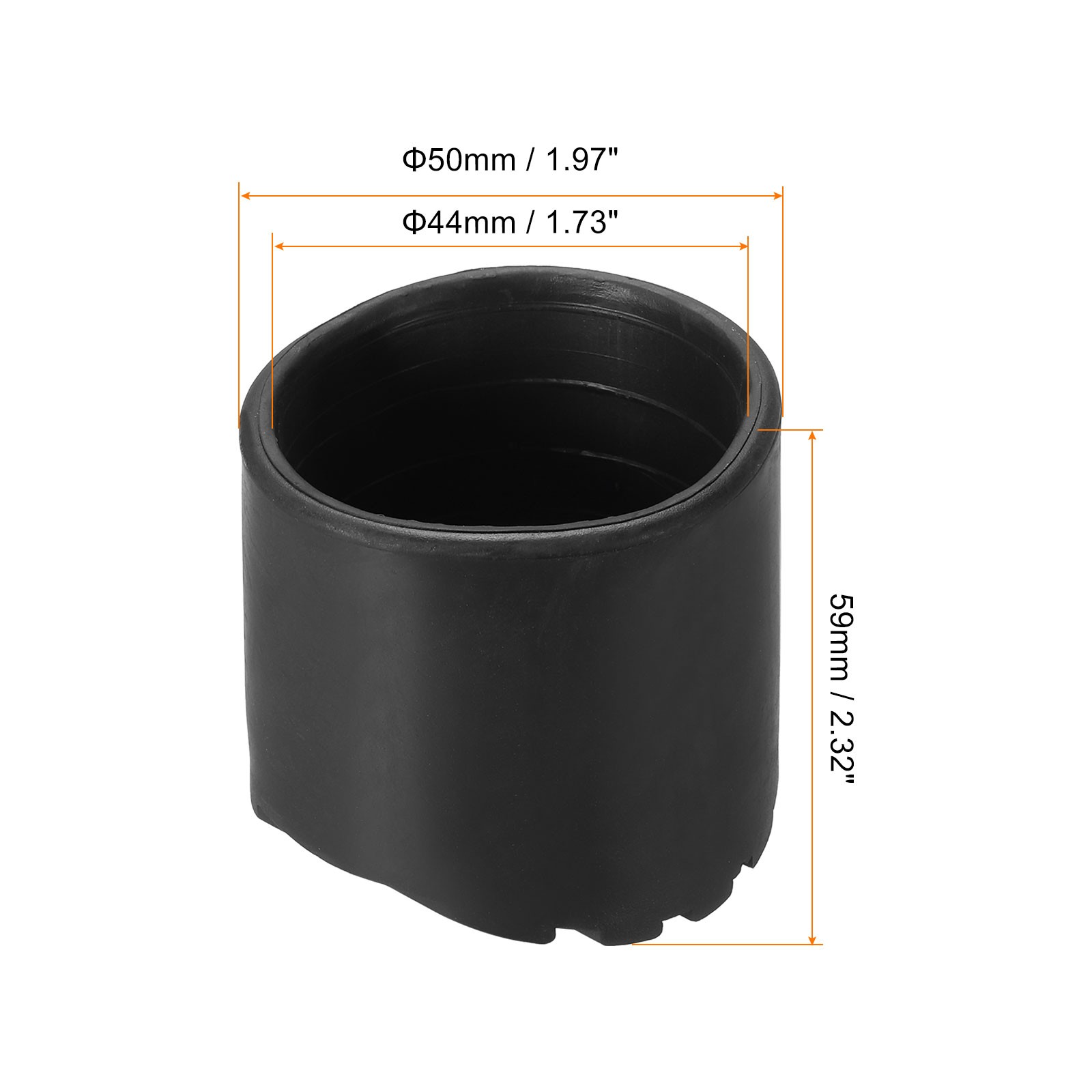 Ladder Non Slip Feet 1.7″/44mm Round Foot Cushion for Protection