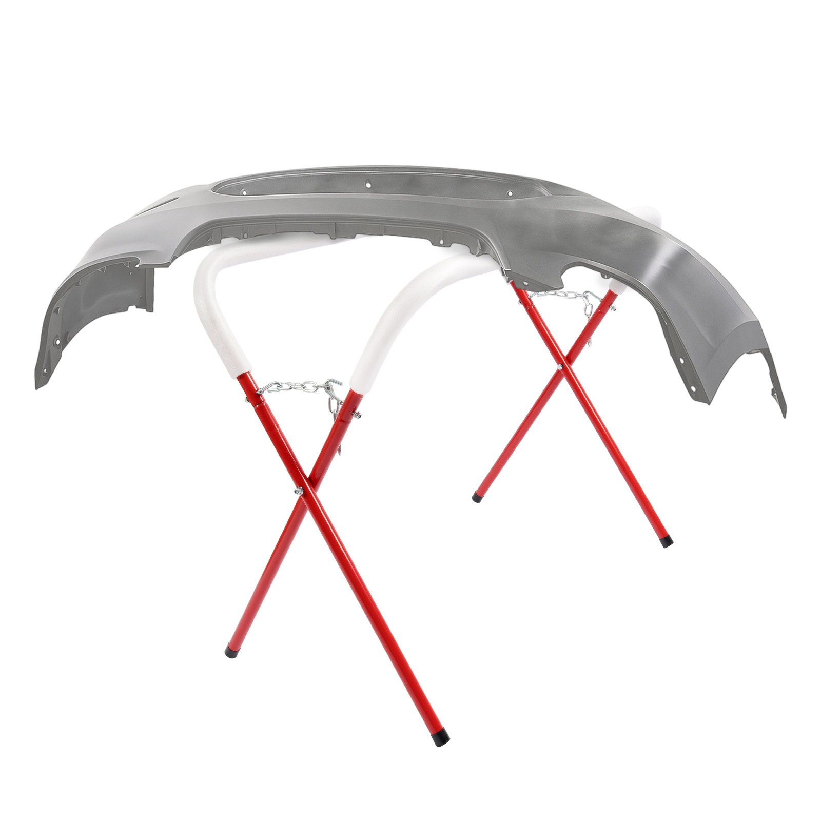 Red 500LBS Portable Folding Work Stand Auto Body Tool Painting Rack Steel Rubber