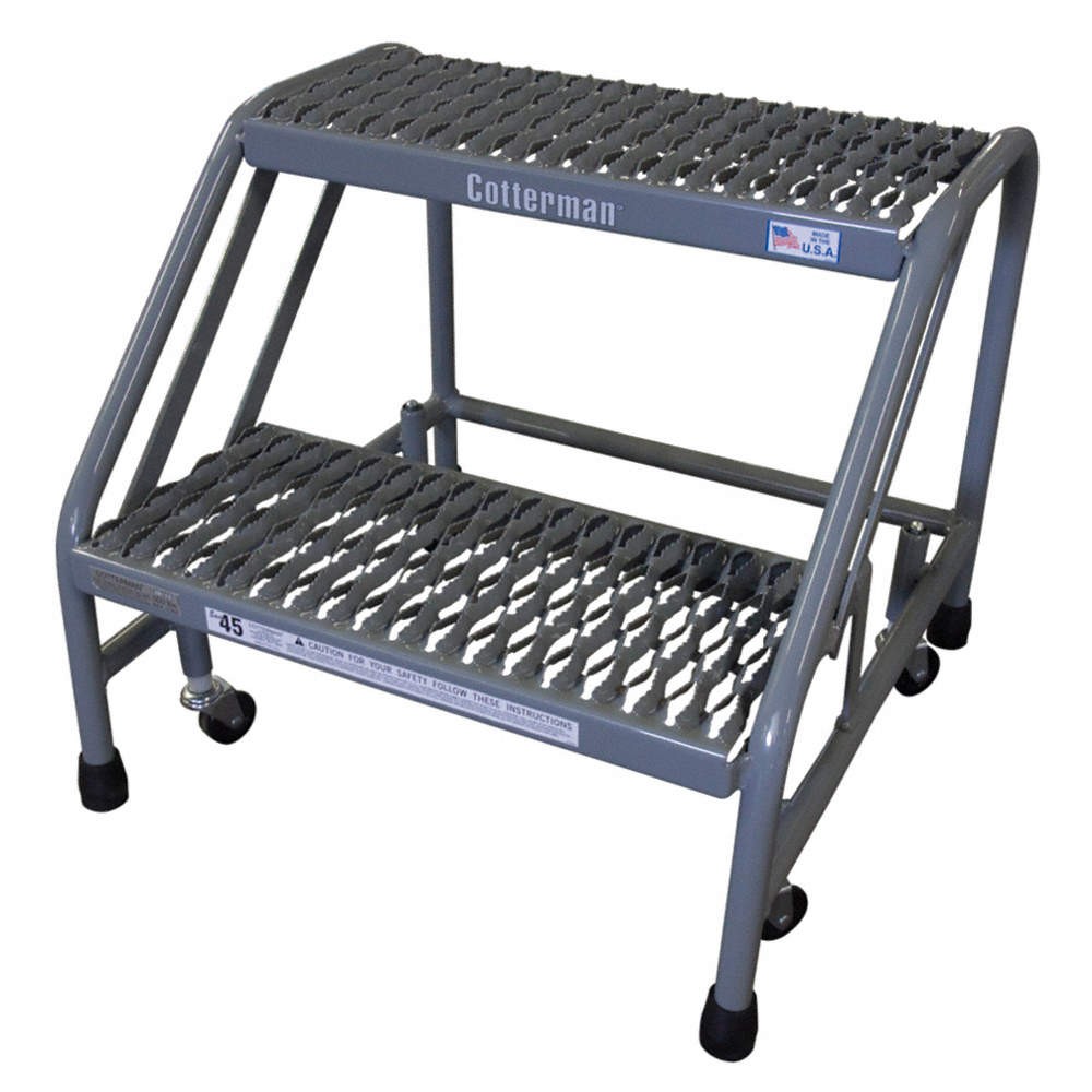 COTTERMAN Rolling Step,2 Steps,Overall 20″ H 619L15