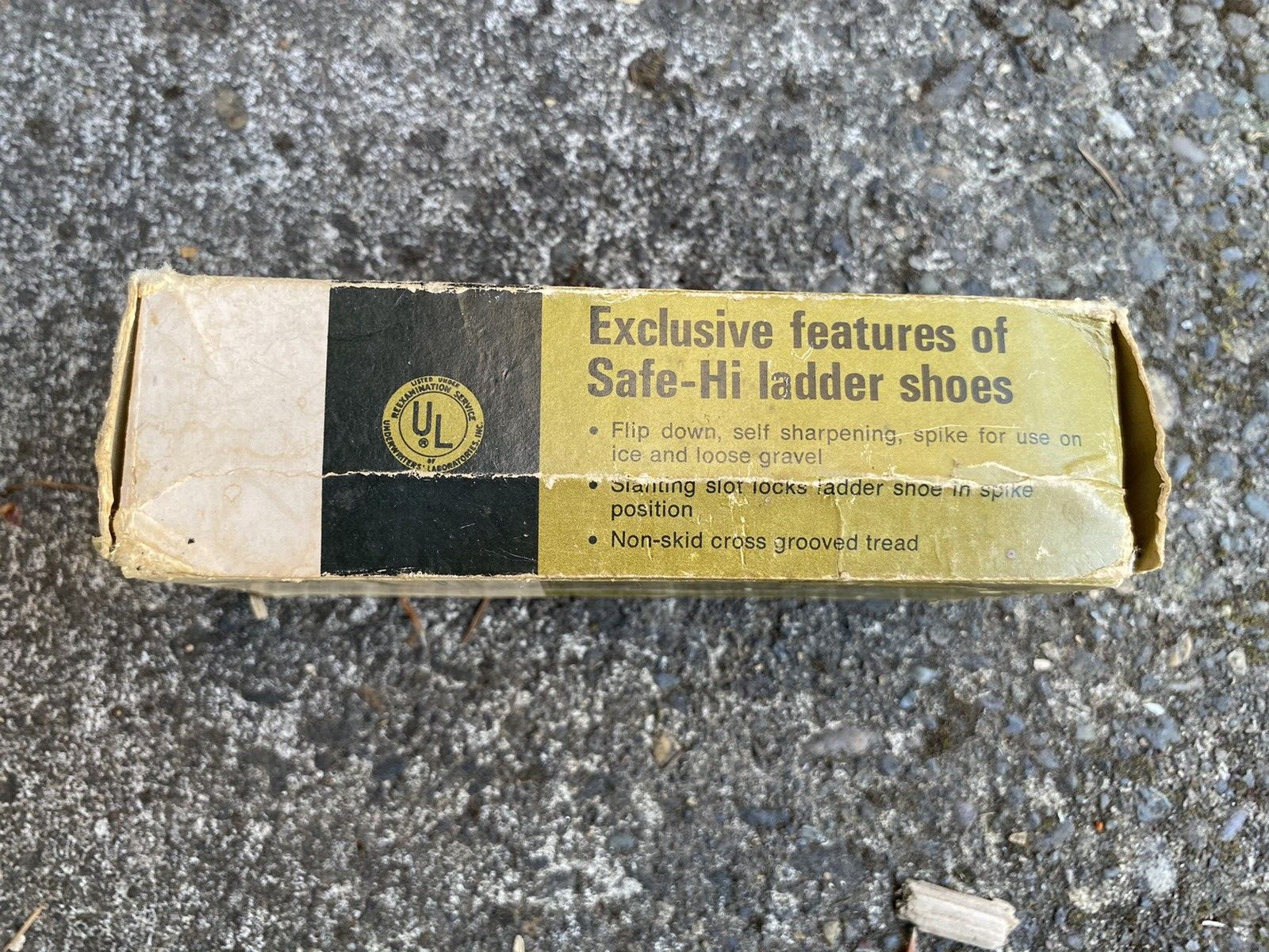 Vintage Safe-Hi Ladder Shoes #2600 in Original Box w/ Instructions never used!