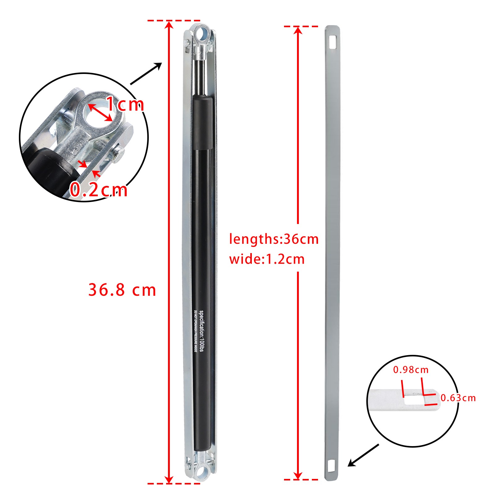 2×36-80 Standard Strut Kit For Werner Aluminum Attic Ladders AH2210K, AH2210CA🏅