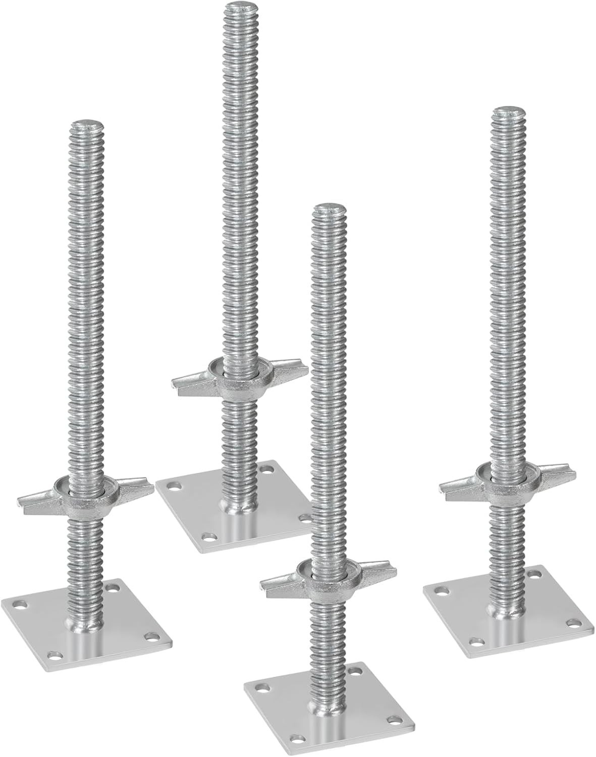 4-Pack Adjustable Scaffold Leveling Jacks – 3307lbs Capacity