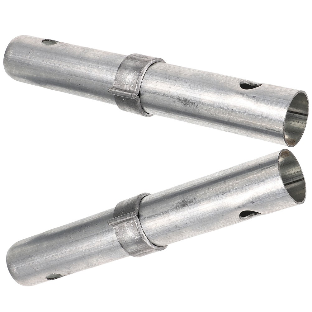 2Pcs Cast Molded Scaffolding Coupling Pin Silver Iron Reusable Locking Accessory