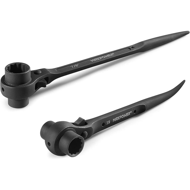 Durable Scaffold Wrench Set Dual Socket Ratchet Tool Construction Projects New