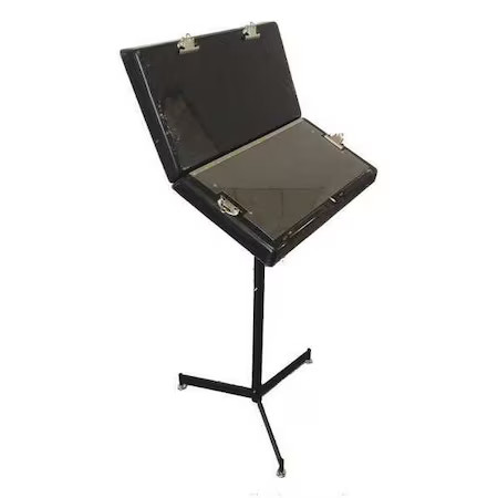 Zoro Select 49Jk63 Workstand, Blk, 12In.Hx23in.W, Stl, 100 Lb., 49Jk63