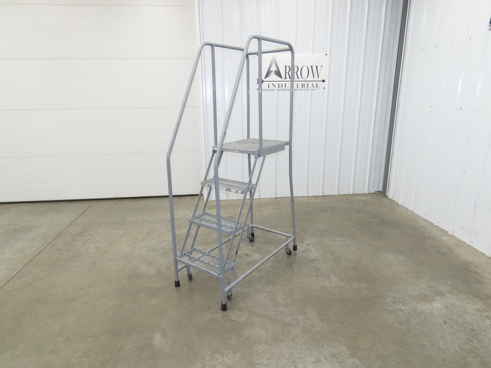 Cotterman Rolling Ladder Narrow Aisle 4 Step 24″ Platform 40″ Top Step