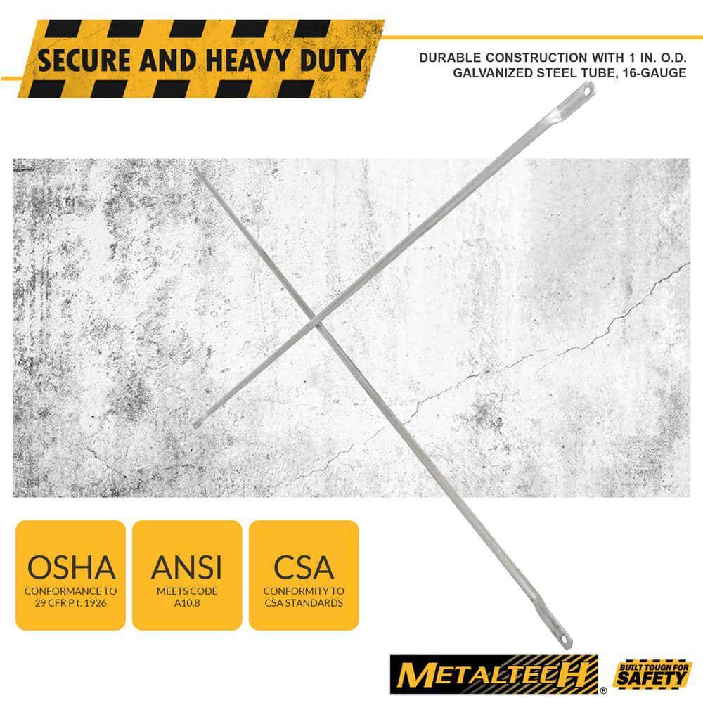 7 ft. x 4 ft. Steel Scaffolding Cross Brace Stabilizer to Increase Scaffold Load