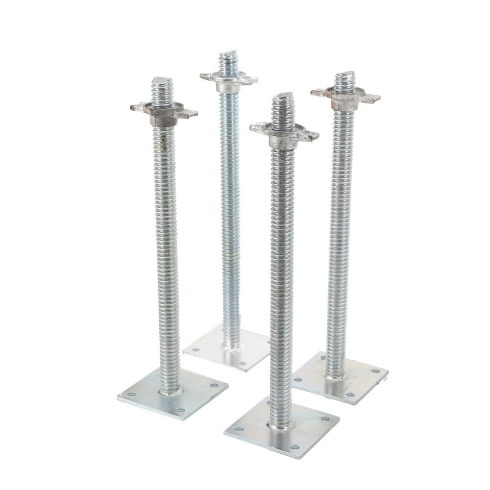 4pcs Adjustable Leveling Jacks 18inch Scaffolding Solid Screw Jack Alloy Steel