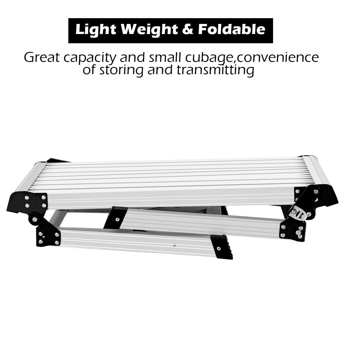 Portable EN131 Folding Aluminum Platform Drywall Step Up Work Bench Stool Ladder