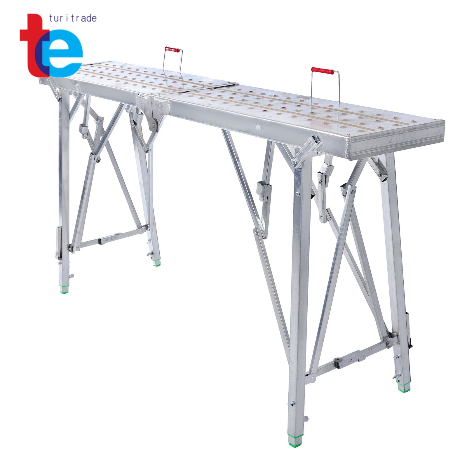 1.6m Adjustable Folding Ladder – Multi-Purpose Scaffold & Work Platform