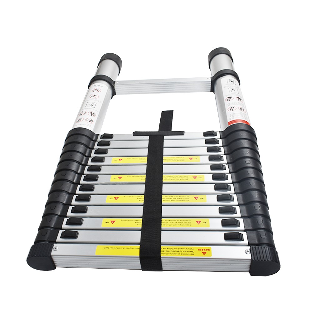 LABLT 12.5FT Aluminum Extension Telescoping Heavy Duty Lightweight Step Ladder