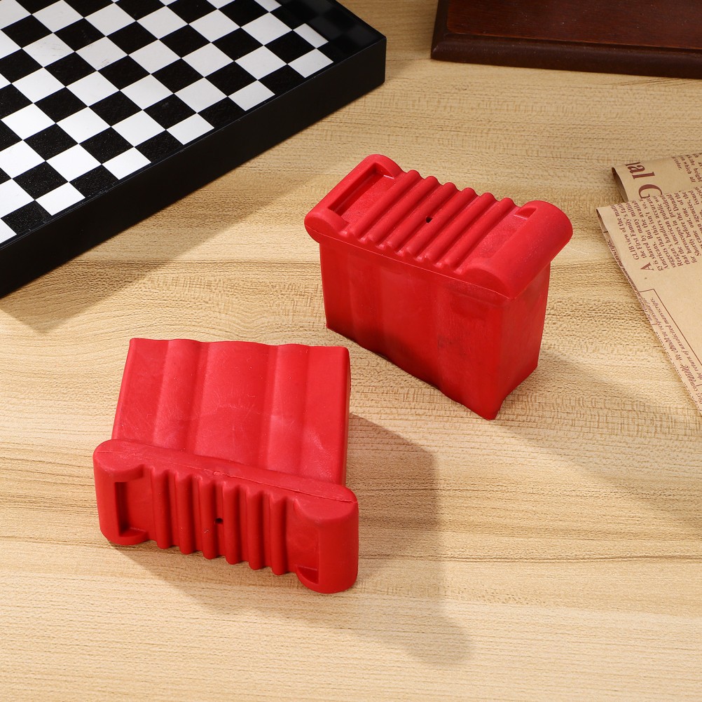 2Pcs Reusable Red Ladder Foot Covers Non Slip Durable Ladder Accessories