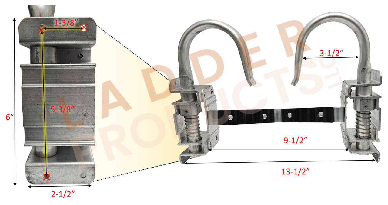 Werner Extension Ladder Cable Hook and V-Rung Assembly 92-89