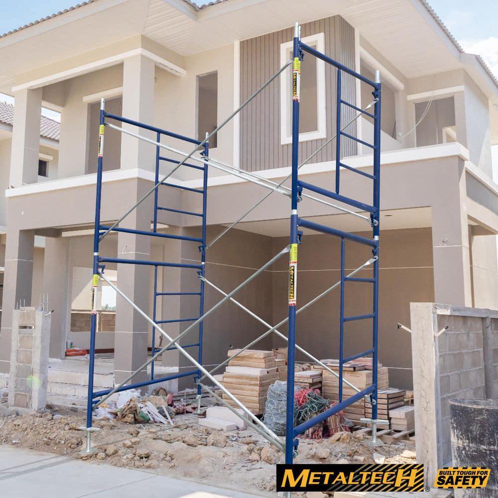 Scaffolding Frame Safertstack 5 ft. x 5 ft. Steel Mason Blue Powder Coat 4-Pack