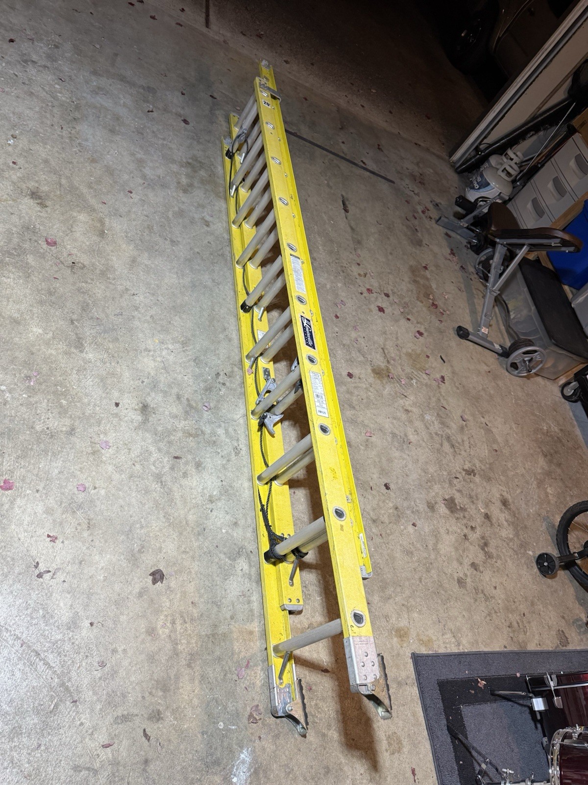 20 ft. Fiberglass Extension Ladder, ANSI, Type IAA, 375 lbs. Load Capacity