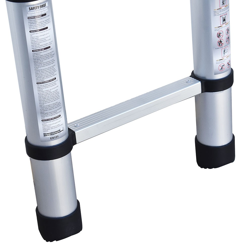 12.5 Feet Telescopic Step Ladder Aluminum Easy To Install Extension Ladder